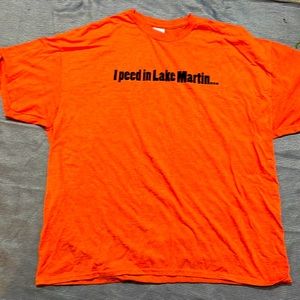 Lake Martin tee shirt .  I peed